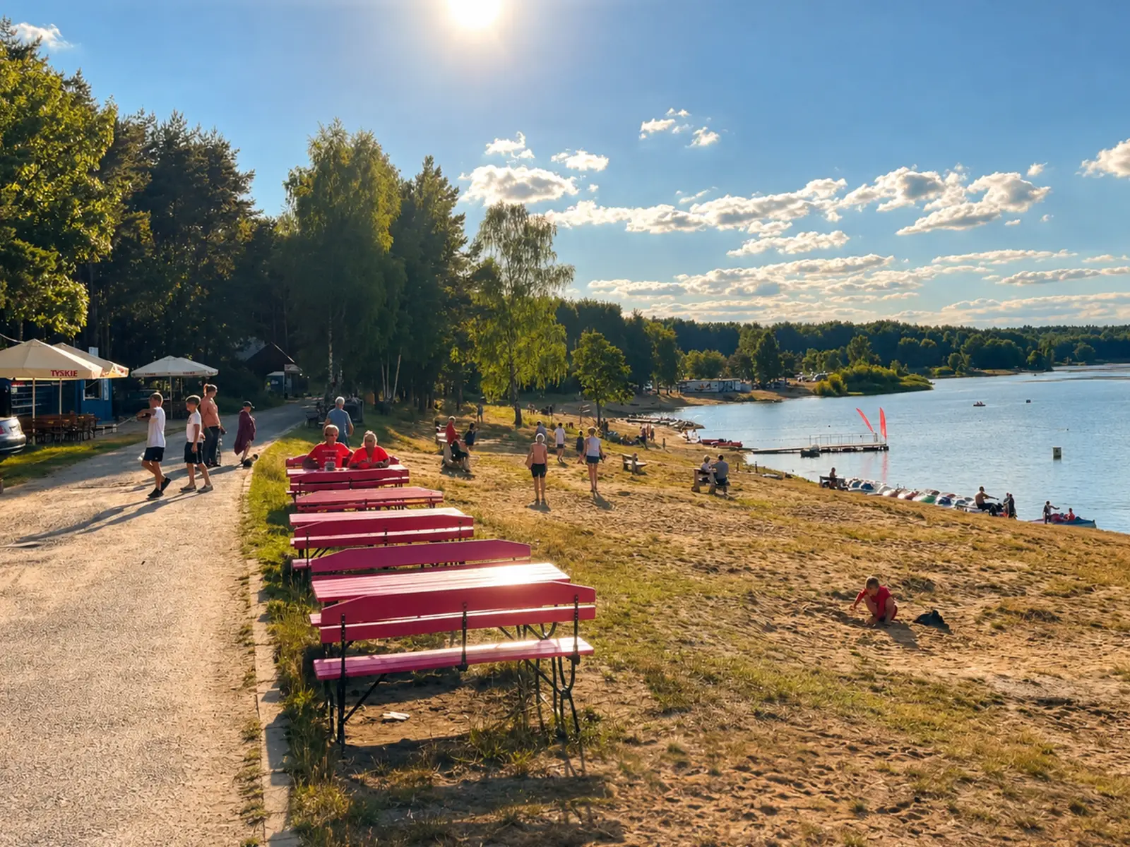 Plaża po południu